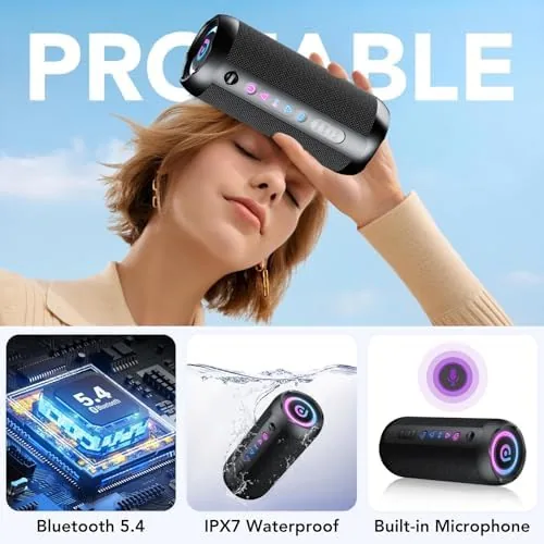 The Portable Bluetooth Speaker, Bluetooth 5.4 Speaker, 30W Dual Speaker, 2.0 in real use