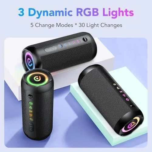 Another view of the Portable Bluetooth Speaker, Bluetooth 5.4 Speaker, 30W Dual Speaker, 2.0