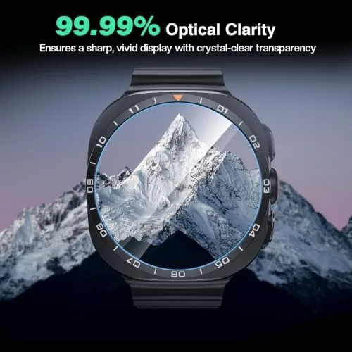 The Tensea 3Pack Screen Protector for Samsung Galaxy Watch Ultra 2 compared in context