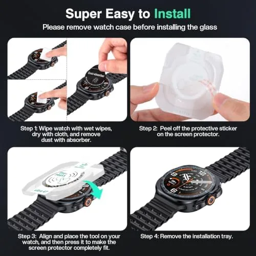 Testing the Tensea 3Pack Screen Protector for Samsung Galaxy Watch Ultra 2 over two weeks