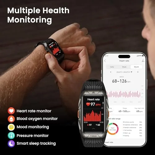 Testing the AMAZTIM Smart Watch with GPS, Rugged Outdoor Fitness Watch, 3D over two weeks