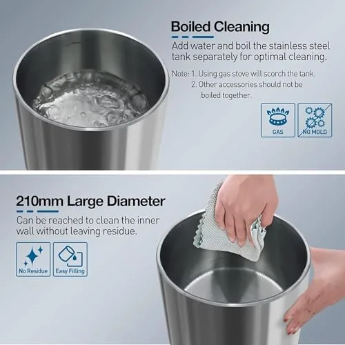 The Stainless Steel Humidifier, 4.5L Easy to Clean Humidifier with 304 in real use