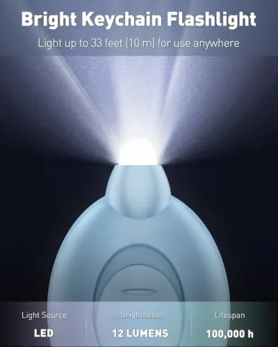 Close look at the Uniclife 7 Pack LED Keychain Flashlight, 12 Lumen Mini Flashlight build quality