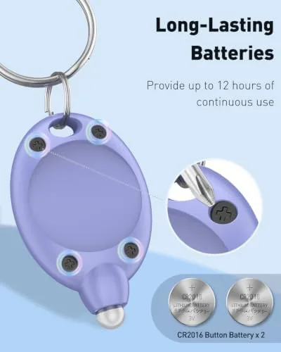 The Uniclife 7 Pack LED Keychain Flashlight, 12 Lumen Mini Flashlight in real use