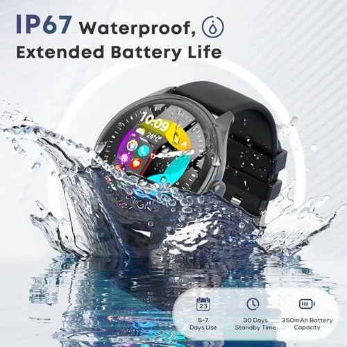Another view of the Smart Watch for Men, 1.39" HD Touchscreen Smartwatch with 120