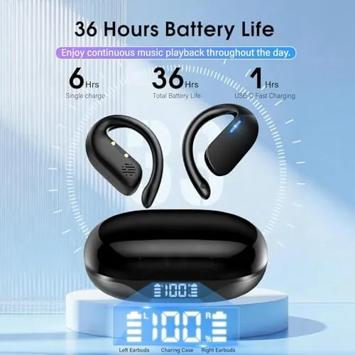 The Open Ear Earbuds, Spatial Audio Wireless Earbuds with Smart Digital compared in context