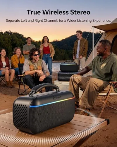 The dbsono Portable Bluetooth Speaker Wireless, 100W Peak, Bluetooth 6.0, Black compared in context