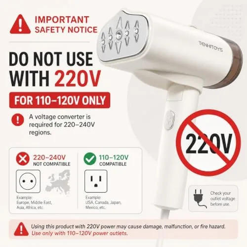 The 2026 upgraded 1200w Travel Garment Steamer for Clothes only used in real use