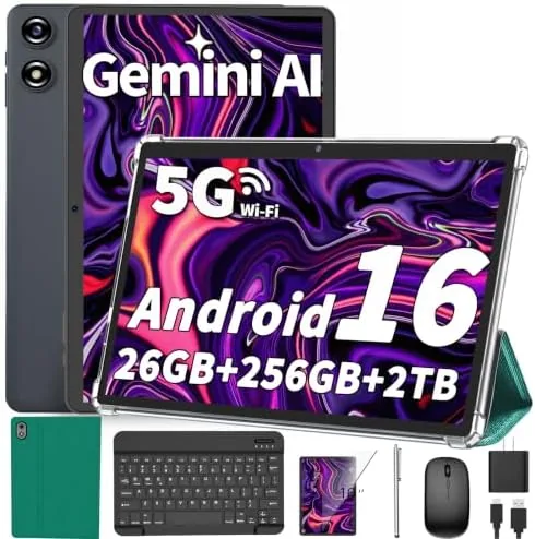 Overview of the Android Tablet 10 inch, 2026 Android 16 Tablet with Keyboard