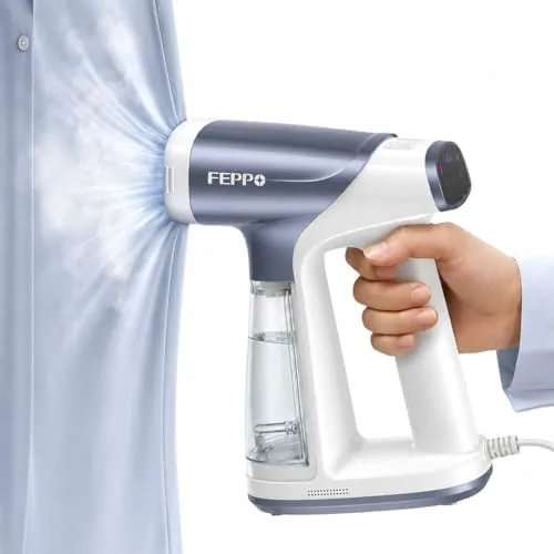Overview of the FEPPO Iron Vacuum Steamer for Clothes,Handheld Garment Steamer with Suction