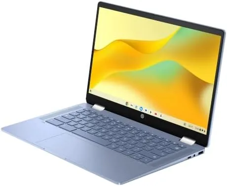 The HP Chromebook x360 14" 2-in-1 Touch Laptop, Intel N100 (Up in real use