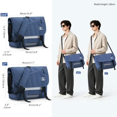 The 17 Inch Messenger Bag for Men, Laptop Crossbody Bags Women compared in context