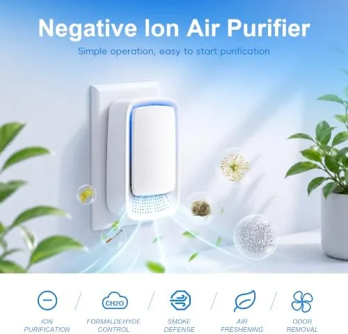 Close look at the Plug In Air Ionizers 4 Pack - Small Air Purifiers build quality