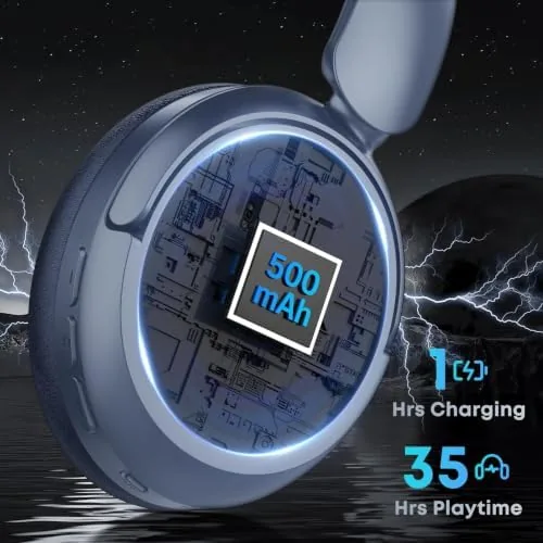 The Bluetooth Headphones with Active Noise Cancelling (ANC), Wireless Over Ear in real use
