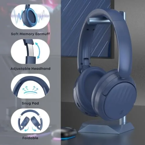 Another view of the Bluetooth Headphones with Active Noise Cancelling (ANC), Wireless Over Ear