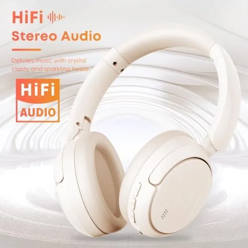 Detail shot of the Bluetooth Headphones with Active Noise Cancelling (ANC), Wireless Over Ear features