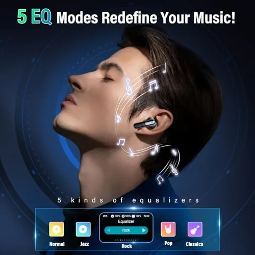 The Wireless Earbuds, Touch Screen Case, ANC/ENC Noise Cancelling, 48H, Black in real use