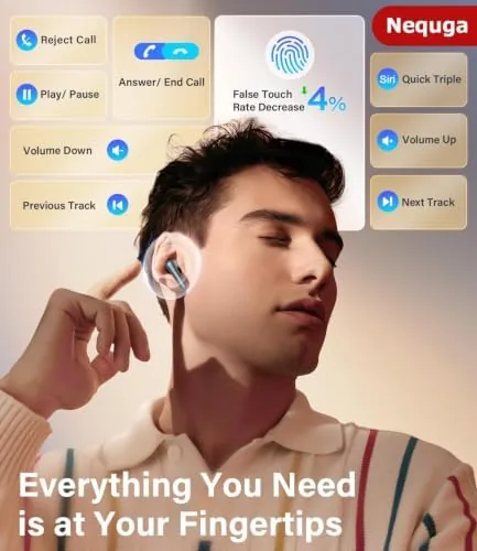 Another view of the Wireless Earbuds Bluetooth 5.4 Headphones with 48H Playtime Ear Buds