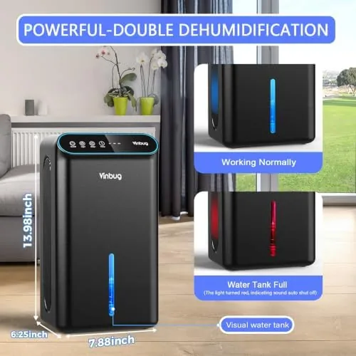 Another view of the Dehumidifier for Home (98 OZ, 1000 sq ft), Small Quiet