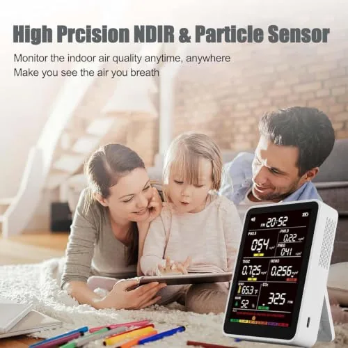 The 16-in-1 Indoor Air Quality Monitor, High-Precision Multi-Parameter Smart Air Quality compared in context