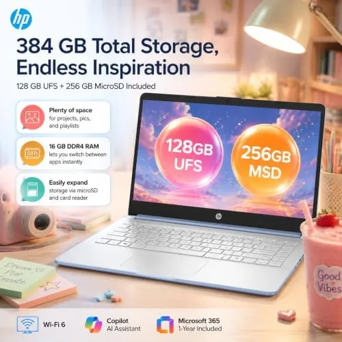 Another view of the HP 14 Laptop for Students and Home Use, Intel Processor