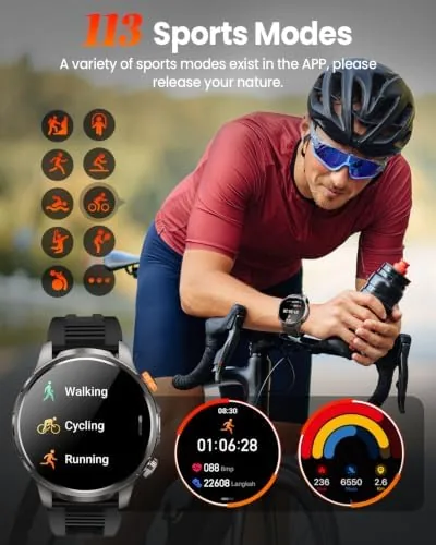 The DEKELIFE Smart Watches for Men,1.91''Military Smart Watch with 100+ Sport compared in context