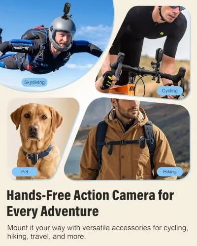 Another view of the Mini Body Camera 4K, Thumb Action Camera with 123° wide-angle