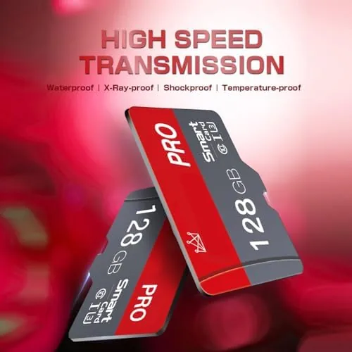 The card installed in a drone recording aerial footage