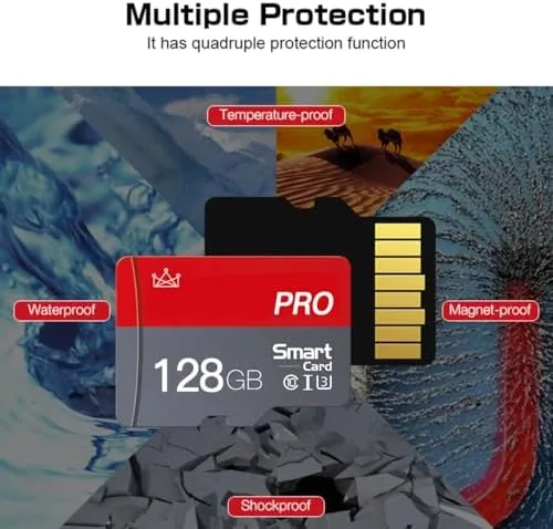 The card holding recorded footage ready for transfer after the tests