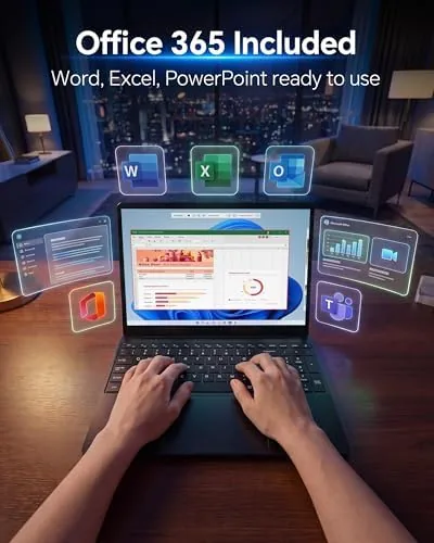 The 15.6'' AI Laptop with Office 365 12GB RAM 256GB SSD compared in context
