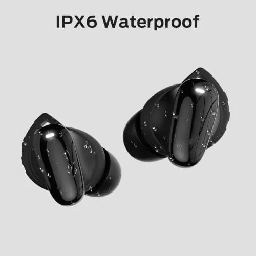 The Monster N-Lite 206 Bluetooth 5.4 Earbuds, 10mm Driver, IPX6, Black in real use