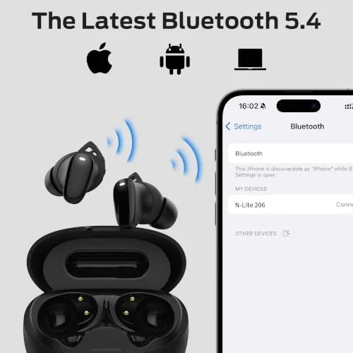 The Monster N-Lite 206 Bluetooth 5.4 Earbuds, 10mm Driver, IPX6, Black compared in context