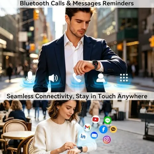 Close look at the Smart Watch for Men Women Answer/Make Call: Military Smart Watches build quality
