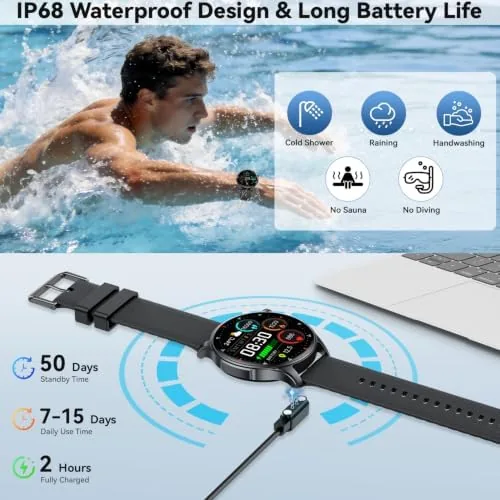 The Smart Watch for Men Women Answer/Make Call: Military Smart Watches compared in context