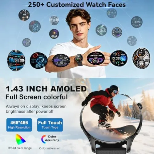 Testing the Smart Watch for Men Women Answer/Make Call: Military Smart Watches over two weeks