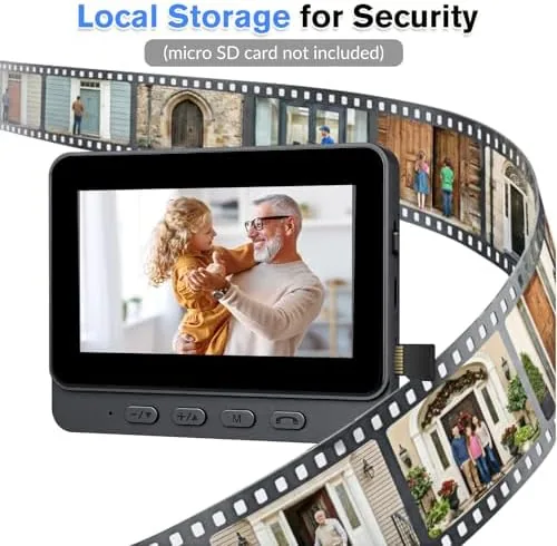 The KEPEAK Doorbell Camera Wireless, Video Door Bell Battery with Monitor in real use