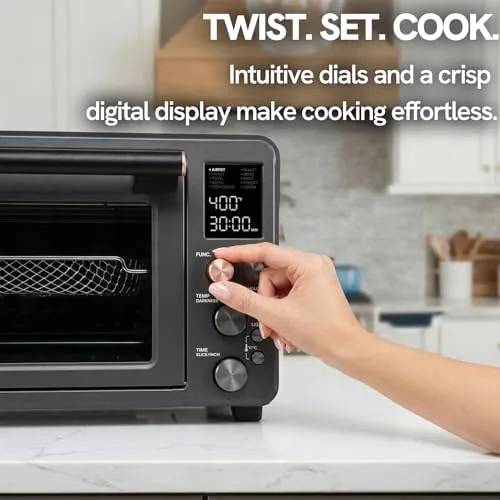 The VAL CUCINA 26.3 QT Non-Toxic Enamel Interior Air Fryer Toaster compared in context
