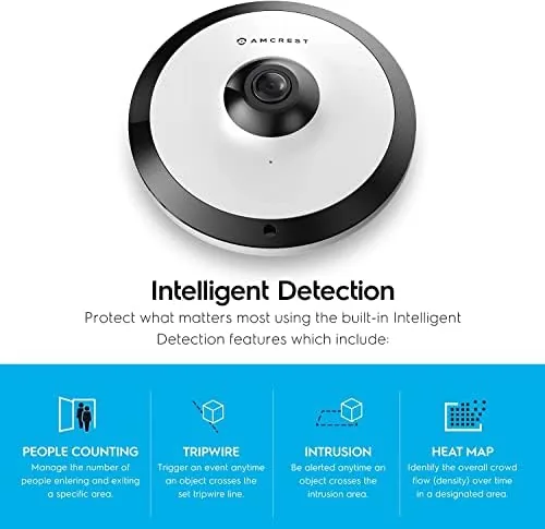 The Amcrest Fisheye IP POE Camera, 360° Panoramic 5-Megapixel POE IP in real use
