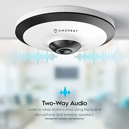 Another view of the Amcrest Fisheye IP POE Camera, 360° Panoramic 5-Megapixel POE IP