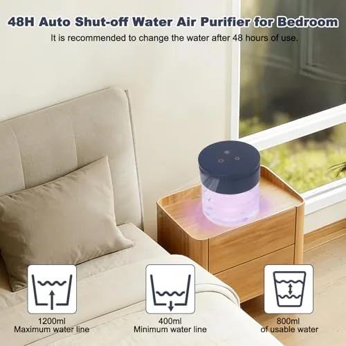 The Water Air Purifiers for Home, Water Based Air Purifiers, Quiet in real use