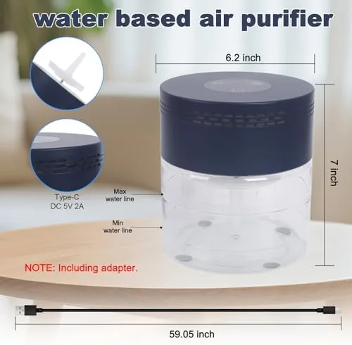 The Water Air Purifiers for Home, Water Based Air Purifiers, Quiet compared in context
