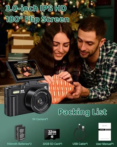 Testing the Digital Camera 5K WiFi Cameras for Photography 75MP UHD Autofocus over two weeks