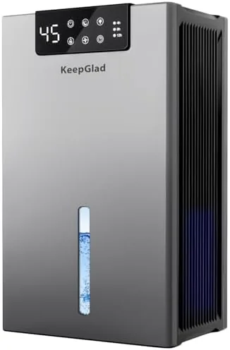 KeepGlad Dehumidifier, 98OZ Dehumidifiers for Home(1000sq.ft), Humidity Display Dehumidifier for Basement Bathroom Bedroom, Auto Review: Tested and Rated