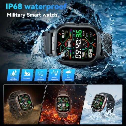 The Smart Watch for Men Fitness Tracker: Military Make Answer Call compared in context