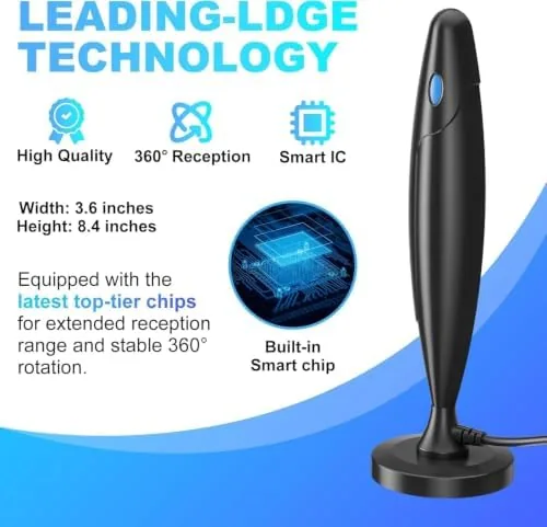 Close look at the Upgraded TV Antenna for Local Channels, Long Range Reception with build quality