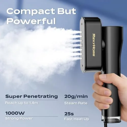 Close look at the Travel Steamer for Clothes: 1000W Powerful Clothes Steamer & Iron build quality