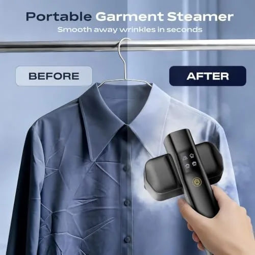 The Travel Steamer for Clothes: 1000W Powerful Clothes Steamer & Iron in real use