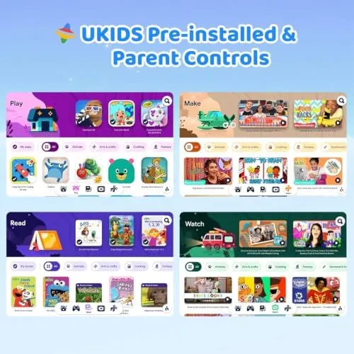 Another view of the Kids Tablet,Android 16 Tablet for Kids 10 inch with Case,24GB