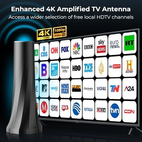 Close look at the 2026 Upgraded TV Antenna for Smart TV, Digital Antenna for build quality