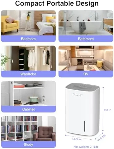 Testing the Small Dehumidifier for Bedroom, Bathroom, Quiet Operation, Portable | 30 over two weeks